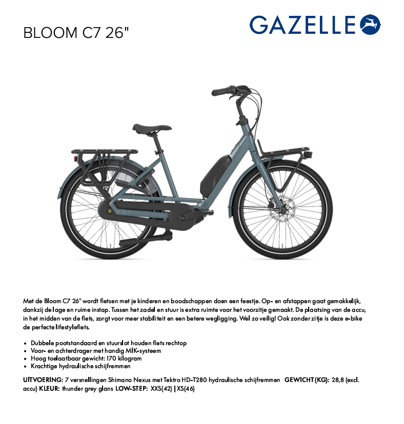 Gazelle Bloom C7 26"