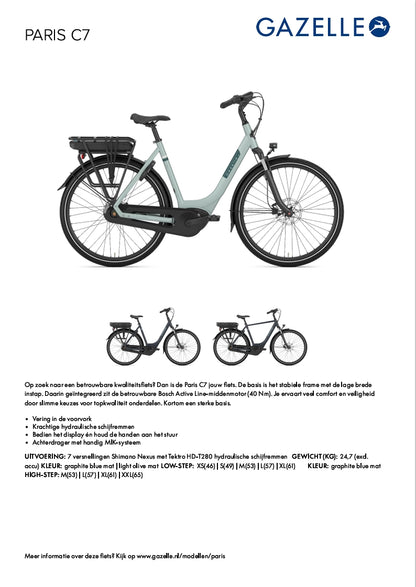 Gazelle Paris C7 (Graphite Blue mat)