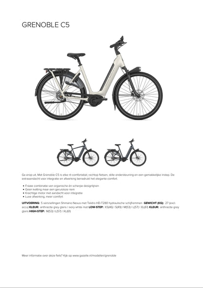 Gazelle Grenoble C5 (Ivory White mat)